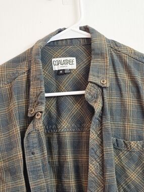 Coalatree Organics Plaid Flannel Shirt - Made in USA - Men's Medium